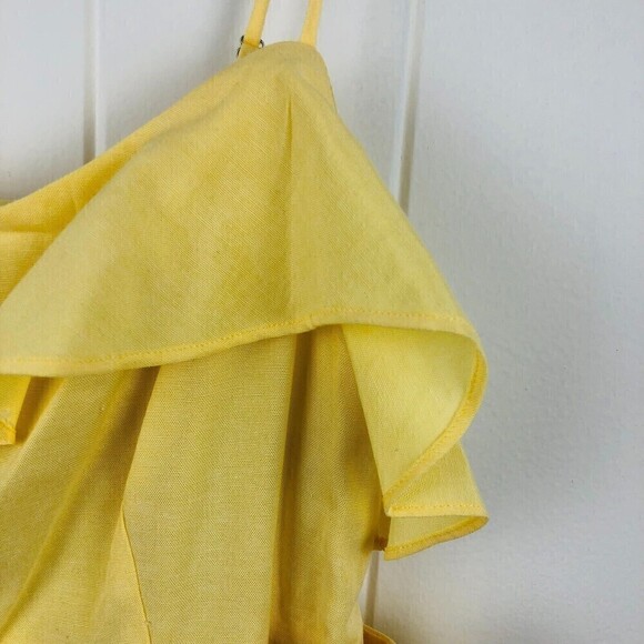 BCBGeneration Womens Belted Ruffle Mini Dress Size 16 - Picture 7 of 11